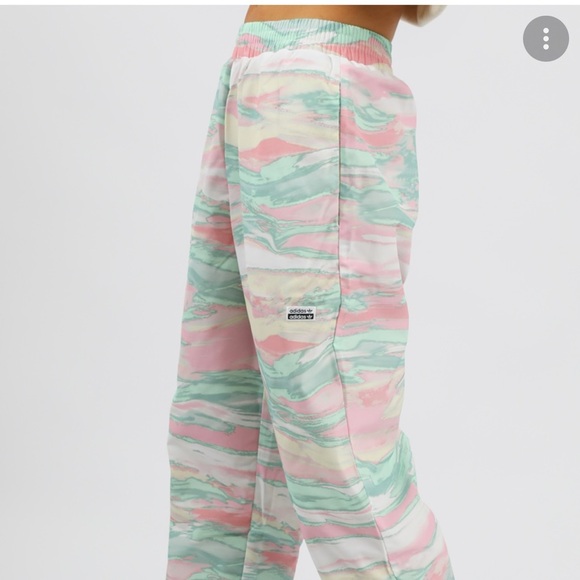 Adidas Marble Print Track Pants - Picture 1 of 8